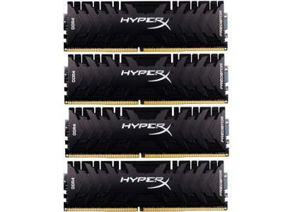     DDR4 32Gb (4  8Gb) PC-25600 3200MHz Kingston XMP HyperX Predator Series ( HX432C16PB3