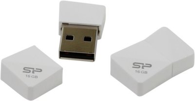   USB Flash  Silicon Power 16Gb Touch T08 White USB 2.0 (SP016GBUF2T08V1W)