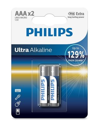    AAA Philips LR03E2B/10 Ultra ( 2  )