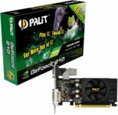   Palit GeForce 210  PCI-E 1Gb GDDR3 64bit DVI/VGA/HDMI OEM (NEAG2100HD06-119XF)