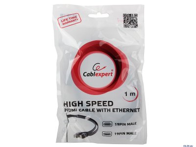    HDMI Gembird/Cablexpert, 1 , v1.4, 19M/19M,  , , . CC-HDMI4F-1M