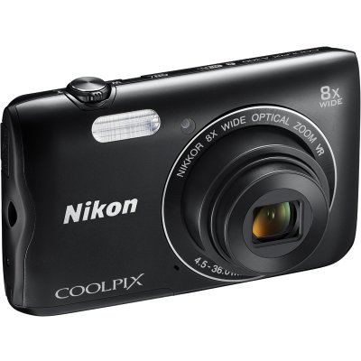    Nikon CoolPix A300  20.1Mpix Zoom5x 2.7" 720p 25Mb SDXC CCD 1x2.3 IS el 10minF/EN-E