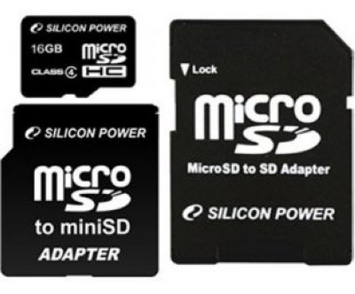     MicroSDHC 32GB Class10 UHS-I U1 Silicon Power Elite + 1 Adapter (SP032GBSTHBU1V10-SP),
