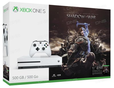     Microsoft Xbox One S + Shadow of War