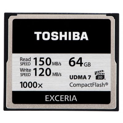     64Gb - Toshiba Exceria Compact Flash CF-064GTGI