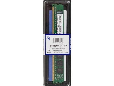     Kingston DDR3 4Gb, PC10600, DIMM, 1333MHz (KVR13N9S8/4) Retail