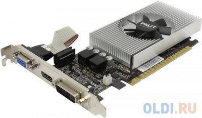    1Gb (PCI-E) Palit GT730  CUDA (GFGT730, SDDR5, 64 bit, HDCP, VGA, DVI, HDMI, OEM)
