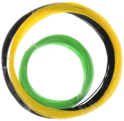   ESUN 3D Filament, Black Yellow Light Green  ABS-, 10 