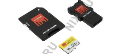     Strontium (SRN16GTFU1C) microSDHC 16Gb UHS-I U1 + microSD--)SD Adapter + USB CR