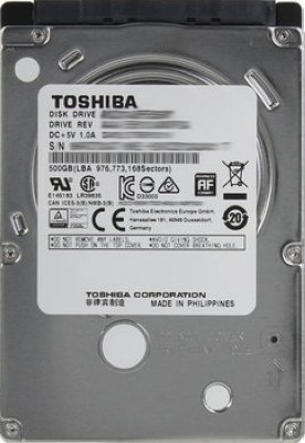     2.5" 500Gb 2.5" Toshiba (MQ01ABF050M) 8Mb 5400rpm SATA3