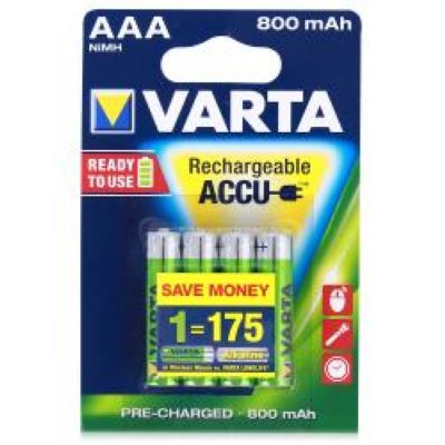    HR03/AAA VARTA (PROFESSIONAL/Rechargeable) ACCU (Ni-MH) 800 mAh, 4 .
