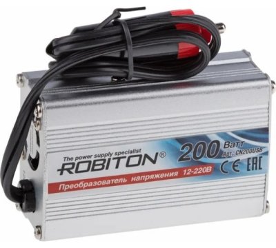 Товар почтой Инвертор Robiton 12V-220V CN200USB 200W 17503