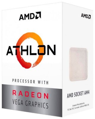    AMD Athlon 200GE AM4 (YD200GC6FBBOX) (3.2GHz/100MHz/Radeon Vega 3) Box