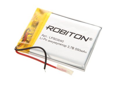   LP503040 - Robiton 3.7V 550mAh LP550-503040 14075