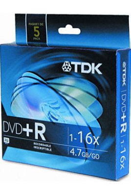   DVD-R TDK 4.7 , 16x, 5 ., Jewel Case,  DVD 