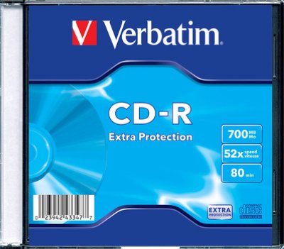     CDR  Verbatim DL 700Mb 52x Slimcase (43347)