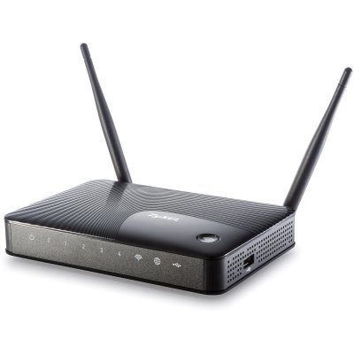     ZyXEL KeeneticViva Wi-Fi 802.11n 300 / 2.4 , WAN 1GE, LAN4GE, 1-  U