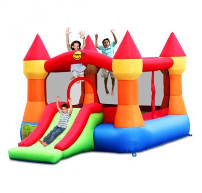   Happy Hop   Castle Bouncer with Slide 9017N