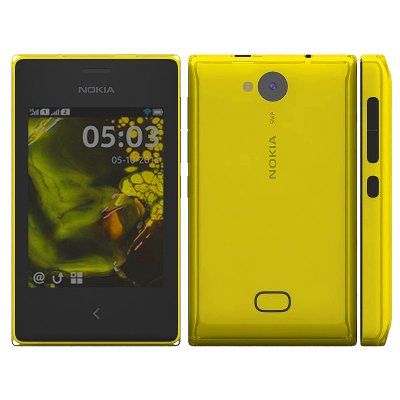 Asha 503 DUAL SIM Yellow (QuadBand, 3" 320x240, 3G+BT+WiFi, 4Gb microS...