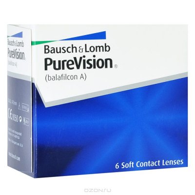   Bausch + Lomb   PureVision (6  / 8.6 / +1.25)