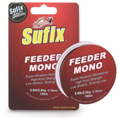   Sufix Feeder mono Burgundy 150  0.18 