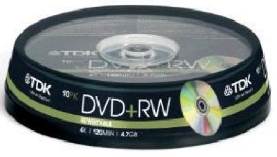    DVD-RW TDK 4.7Gb 4x Cake Box (10 .) (T19525)