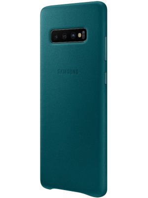     Samsung Galaxy S10 Plus Leather Cover Green EF-VG975LGEGRU