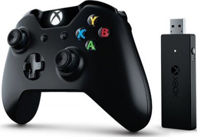    Microsoft Xbox One Wireless Controller Black + Wireless Adapter (NG6-00003)