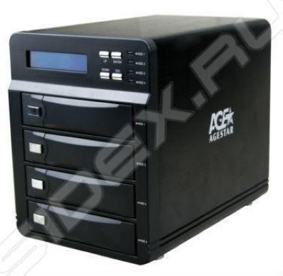      HDD AgeStar RAID 3C4B3A SATAII-USB3.0   LCD hotswap Support HDD up
