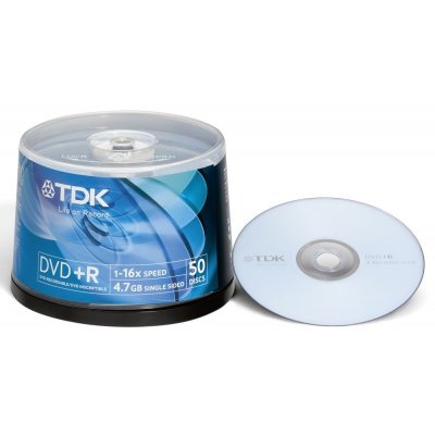    TDK DVD+R 4.7Gb 16x Cake Box (50 )