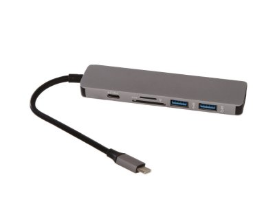    USB Gurdini USB-C Epxpander to USB-C/HDMI 4K/USB3.0/Card Reader  APPLE MacBook Graphite 90784
