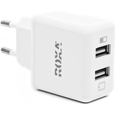      ROXA travel charger 2xUSB (2.1A+1A), 