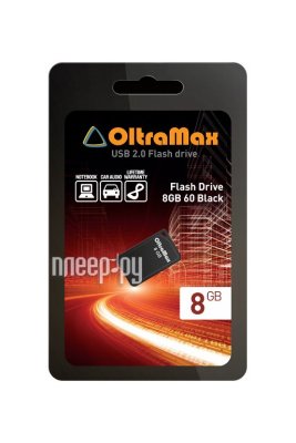  USB - OltraMax USB Flash 8Gb - 60 Black OM008GB-mini-60-B