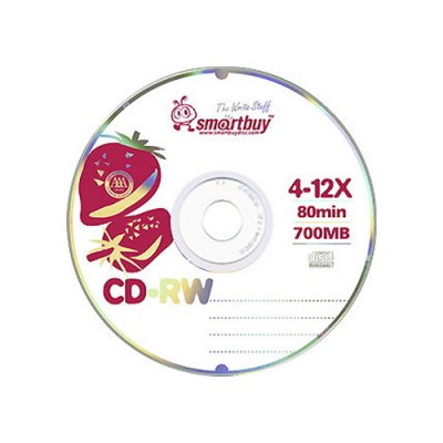    CD-RW Smartbuy 700Mb 700Mb 4-12x Cake Box (10 .  .) (SB000038)