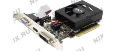    1Gb (PCI-Ex8) DDR-3 Palit (GeForce GT730) (OEM) 64bit D-Sub+DVI+HDMI