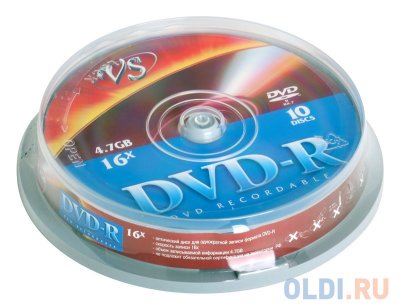    DVD-R 4,7GB 16x CakeBox (10 ) VS