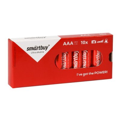    Smartbuy AAA/LR03, Alkaline, 10 .   (SBBA-3A10BX)