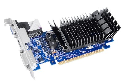    ASUS GeForce 210 589Mhz PCI-E 2.0 1024Mb 1200Mhz 64 bit DVI HDMI HDCP Silent 210-SL-1GD3-