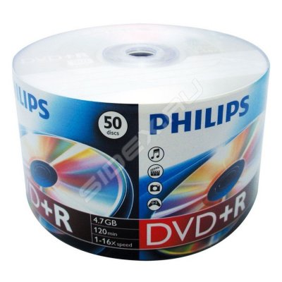    DVD+R Philips 4.7Gb 16x (50 ) (DR4S6U50F/97) (Bulk)