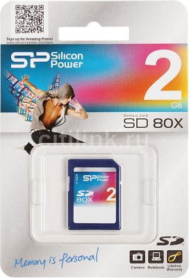     SD SILICON POWER 2  80X SP002GBSDC080V10, 1 .