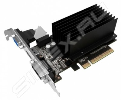    Palit GeForce GT 730 902Mhz PCI-E 2.0 2048Mb 1804Mhz 64 bit DVI HDMI HDCP Silent Retail