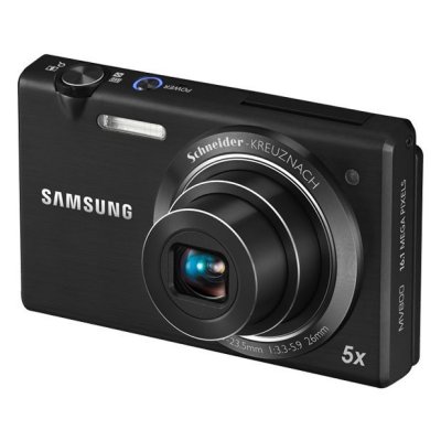    PhotoCamera Samsung MV800 black 14.2Mpix Zoom5x 2.7" 720p 30Mb microSDHC CCD 1x2.3 IS el