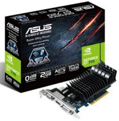    Asus PCI-E nVidia GT720-SL-2GD3-BRK GeForce GT 720 2048Mb 64bit GDDR3 797/1800 DVI/HDMI/C