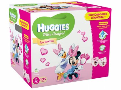    Huggies Ultra Comfort 5 Disney Box 12-22  105    9402056