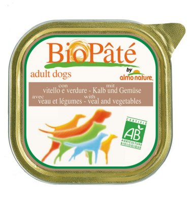  Almo Nature 100         (Bio Pate Veal&Vegetables)