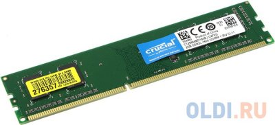    DDR3 2Gb (pc-12800) 1600MHz 1.35V Crucial (Retail) Single Rank CT25664BD160BJ