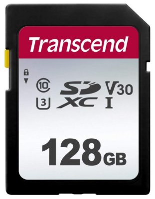     SecureDigital 128Gb Transcend TS128GSDC300S {SDXC Class 10, UHS-I U3}
