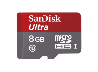     Sandisk Ultra microSDHC Class 10 UHS-I 48MB/s 8GB + SD adapter