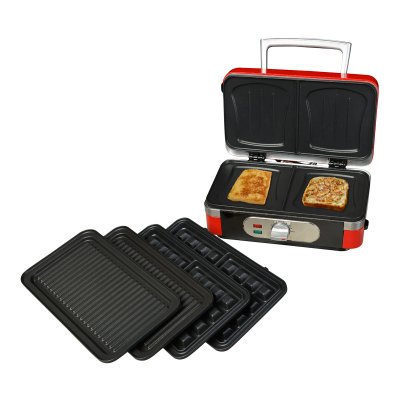   GFgril GF-040 Waffle-Grill-Toast, Red 3  1