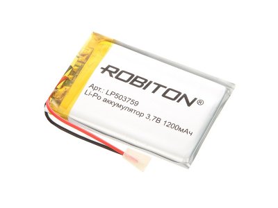    LP503759 - Robiton 3.7V 1200mAh LP1200-503759 14064